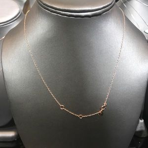 Silver Stars Collection Jewelry - Sterling silver 18k rosegold plated round necklace Silver Stars Collection Jewelry - Sterling silver 18k rosegold plated round necklace